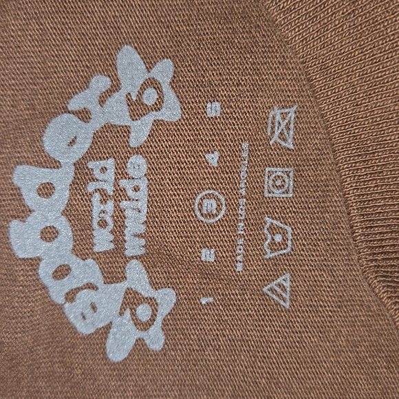 Sp5der Men's OG Web T-Shirt Brown/Yellow Size L NWOT - Picture 7 of 7